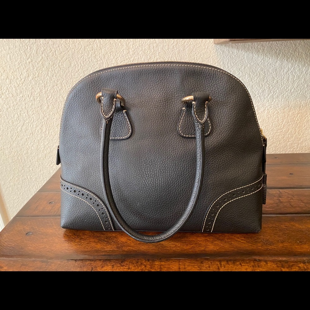 Dooney and Bourke Black Bowling Bag - Picture 2 of 8